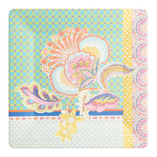 Square Caribbean Soiree Melamine Serving Platter by World Market