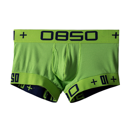 Underwear High Elastic Breathable Cotton Blend Comfortable Male Panties for Men - green, 2xl