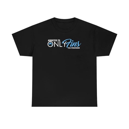 Onlyfins Pescatarian Lover Seafood Only Unisex Heavy Cotton Tee