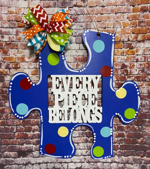 Puzzle Every Piece Belongs Autism Awareness