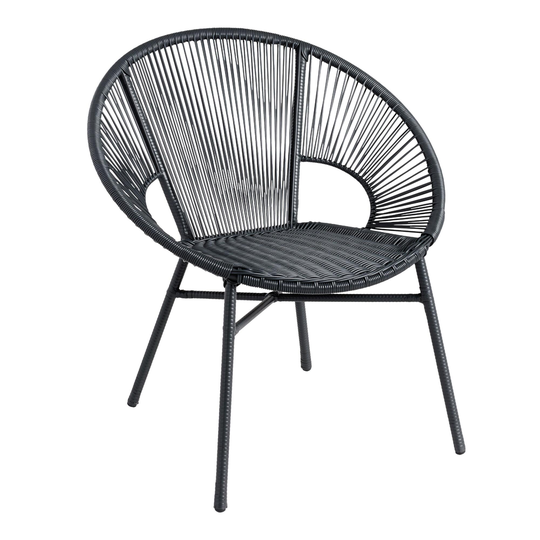 Round All Weather Wicker Camden Outdoor Patio Chair: White by World Market
