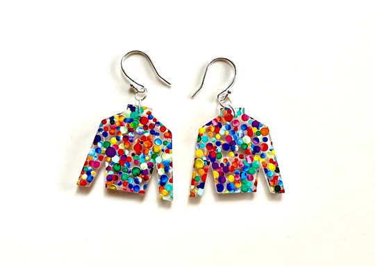 Jockey Silks Earrings