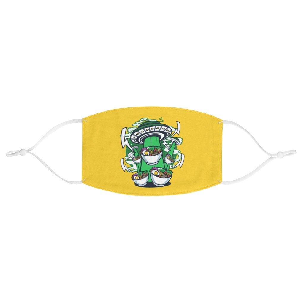 Ramen Noodles Ufo Face Mask Alien Abduction Art Aliens Masks