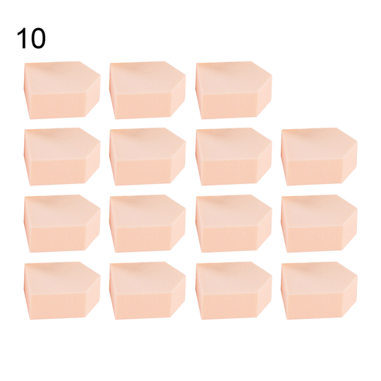 15Pcs Pentagon Makeup Puff Wet Dry Dual Use Cream Applicator Blending Tool - 10