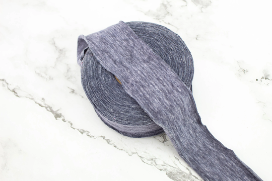 Heather Blue Tri Blend Bias Tape Binding 1.75 Inches Width X 13 Yards Bst00259A
