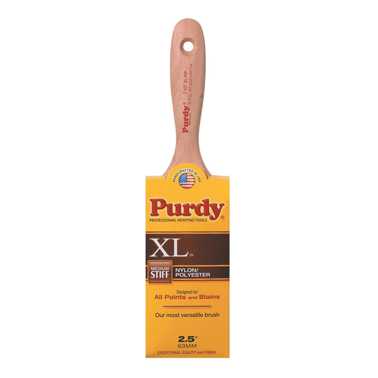 Purdy XL Pip Nylon- Polyester Blend Flat 2-1/2-in Paint Brush | 144324325