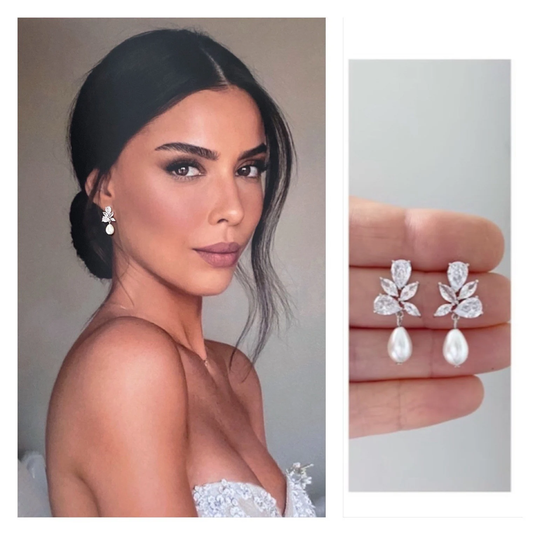 Bridal Jewelry, Pearl Drop Earrings, Wedding Earrings For Bride, Bridal Bridal Earrings, Earrings Bride, Jewelry Bride