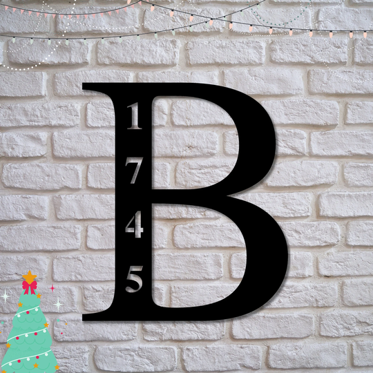 Address Plaque House Numbers, Sign For House, Plaque, Personalized Metal Signs Home, Last Name Letter Sign