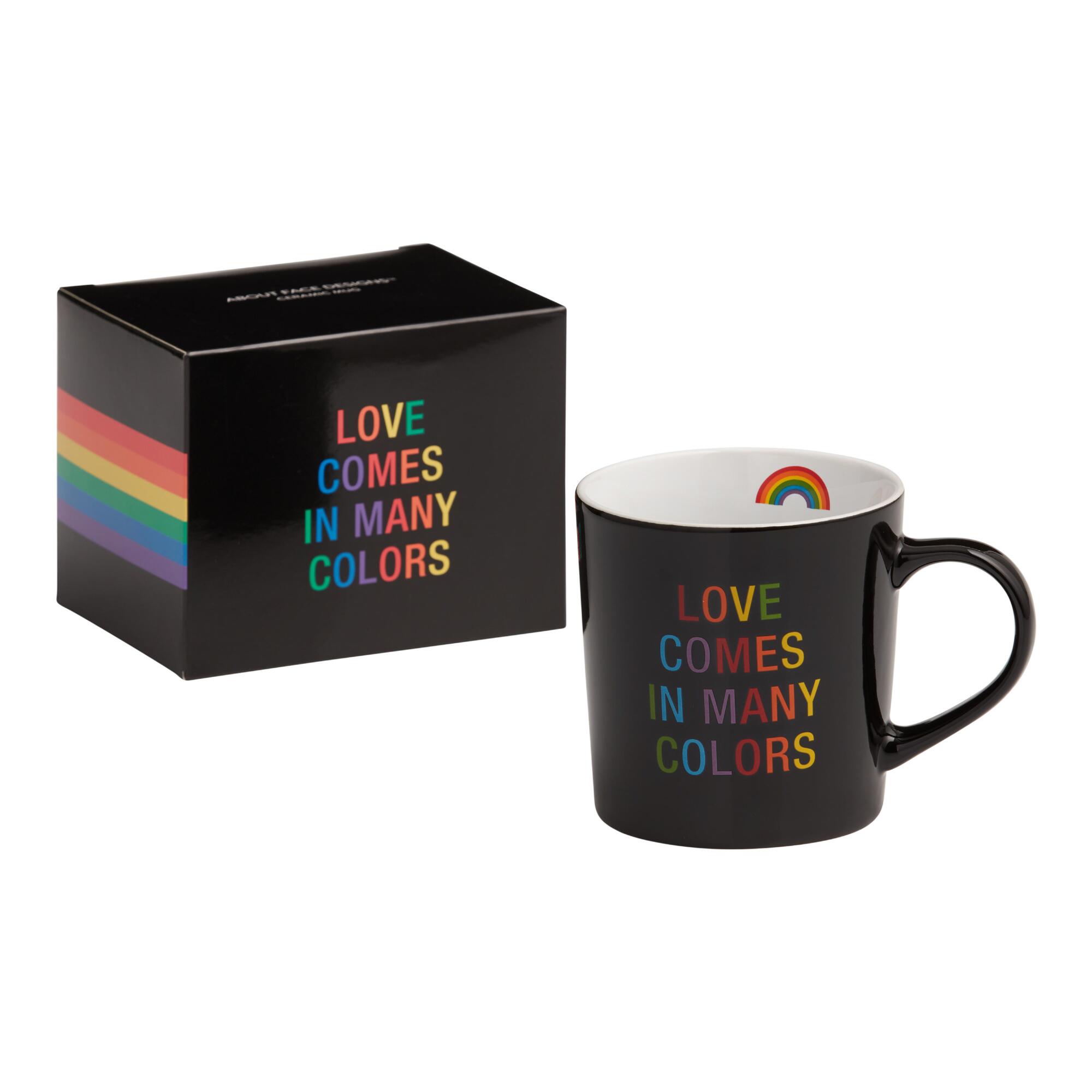 Rainbow Love Comes in Many Colors Mug - Stoneware by World Market
