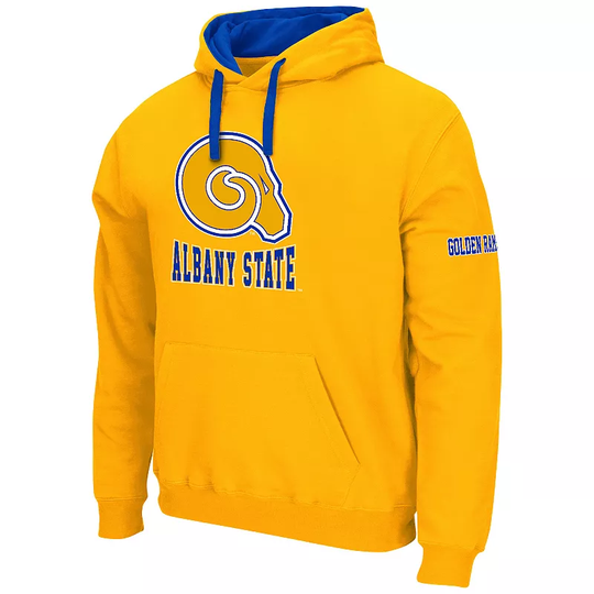 Men's Colosseum Albany State University Golden Rams Fleece Hoodie, Size: XXL
