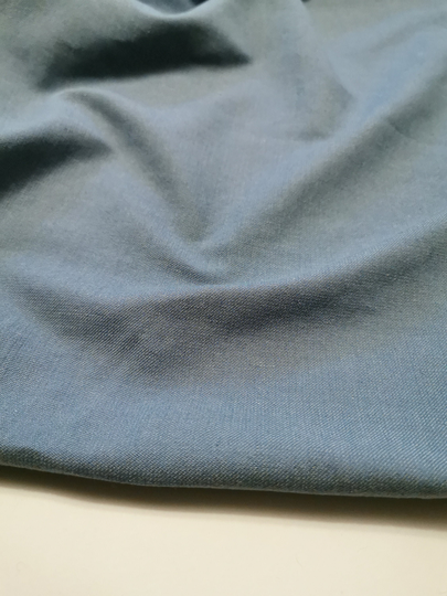 Softened Linen Cotton Wool Blend Fabric, Medium Weight Sky Blue 230 Gsm, Washed Fabric By The Yard, Meter