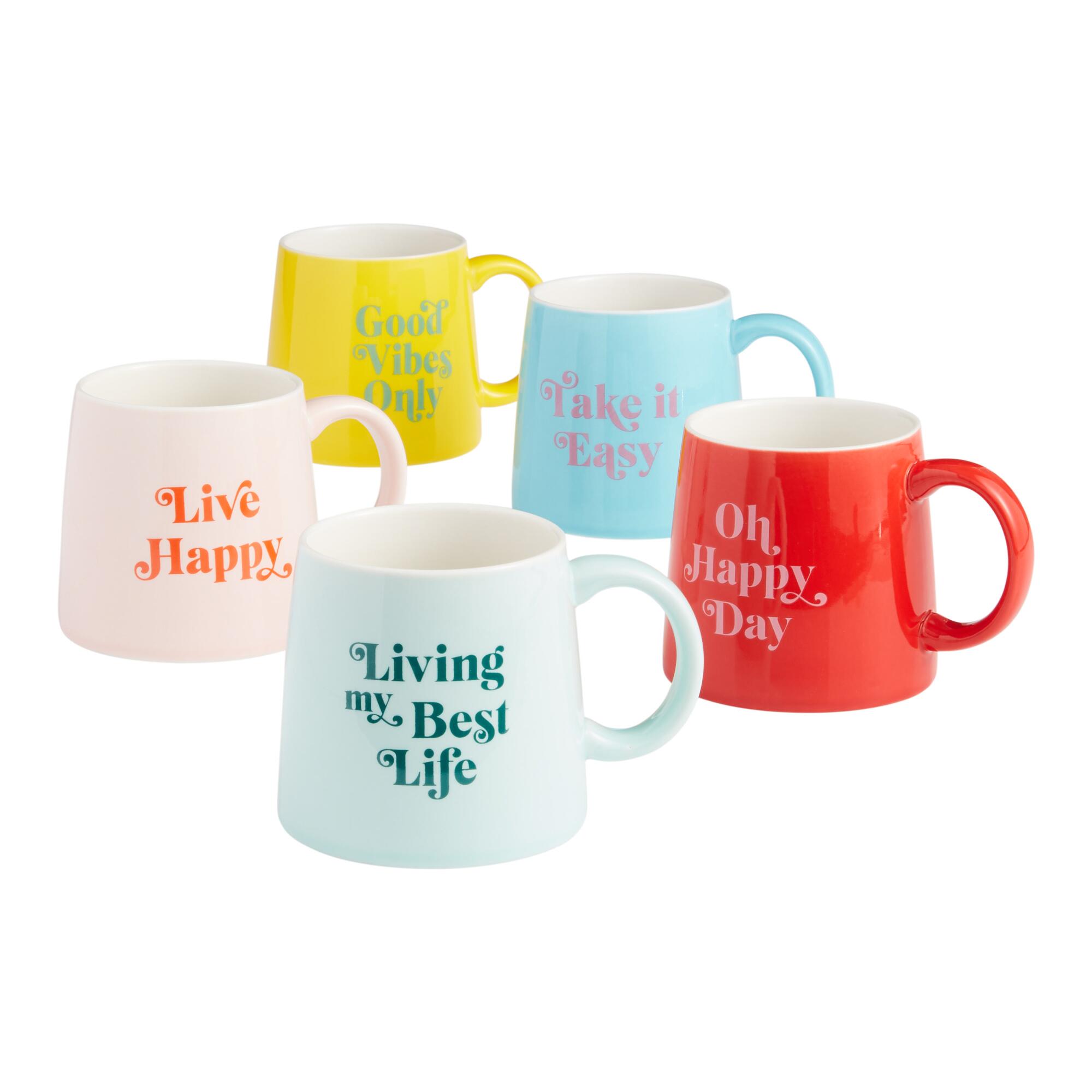 Happy Home Ceramic Mug Collection by World Market