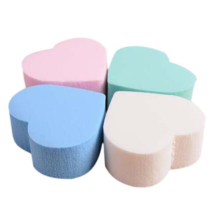 4Pcs Random Beauty Sponge Blender| Make Up Blender Sponge| Heart Shaped Diamond