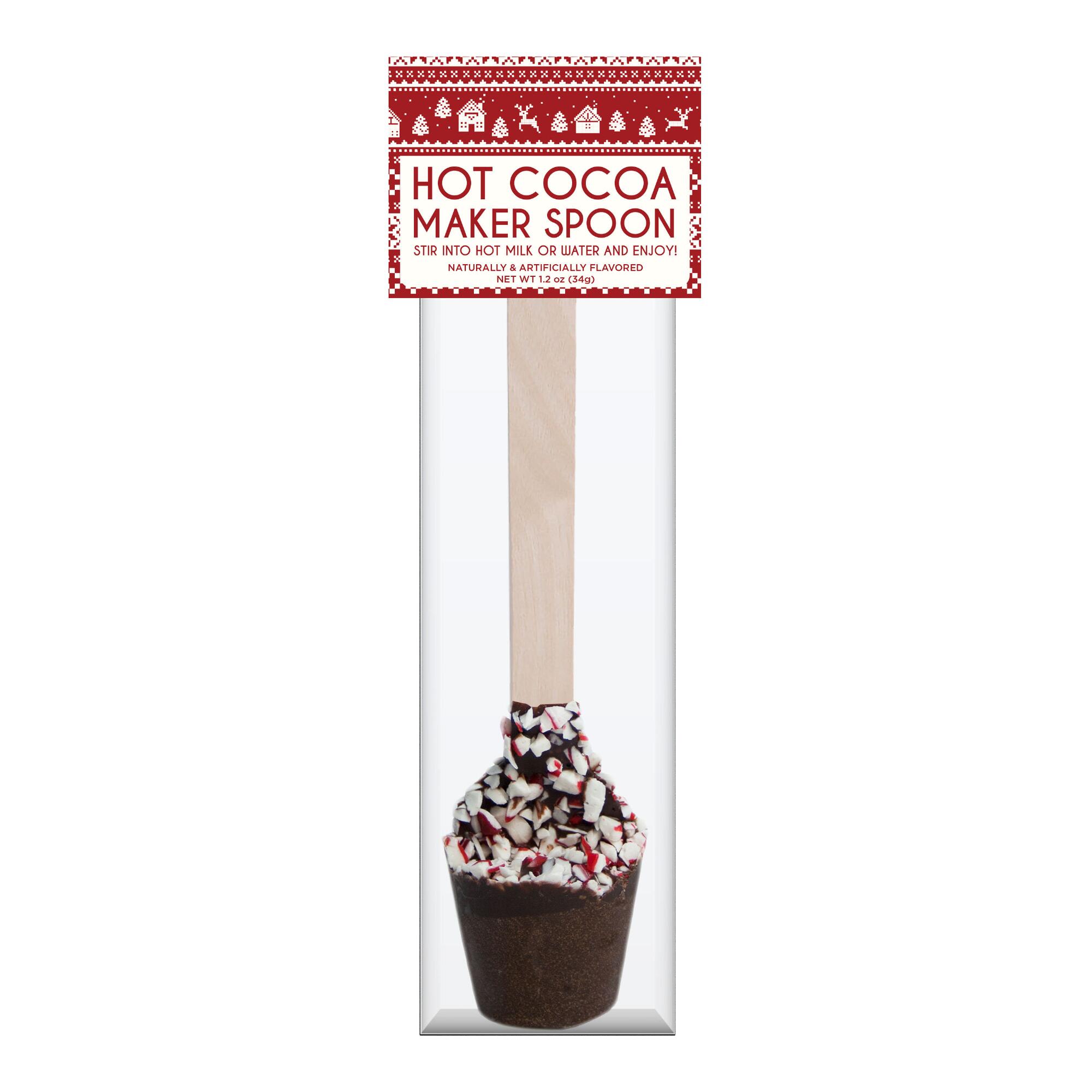 Melville Peppermint Hot Cocoa Making Spoon Set Of 16 by World Market