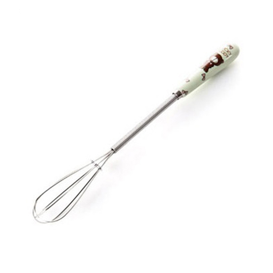 Stainless Steel Egg Beater Manual Mixer Cream Stirrer Blender Kitchen Gadget - blue