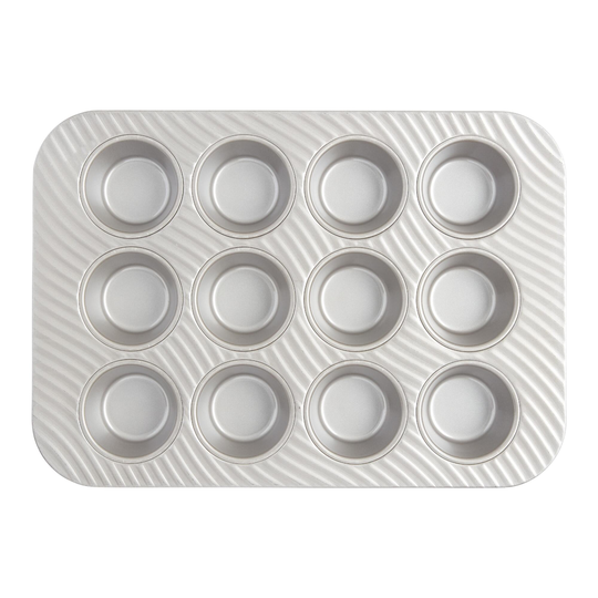USA Pan Patriot Nonstick Metal 12c Muffin Pan: Silver by World Market