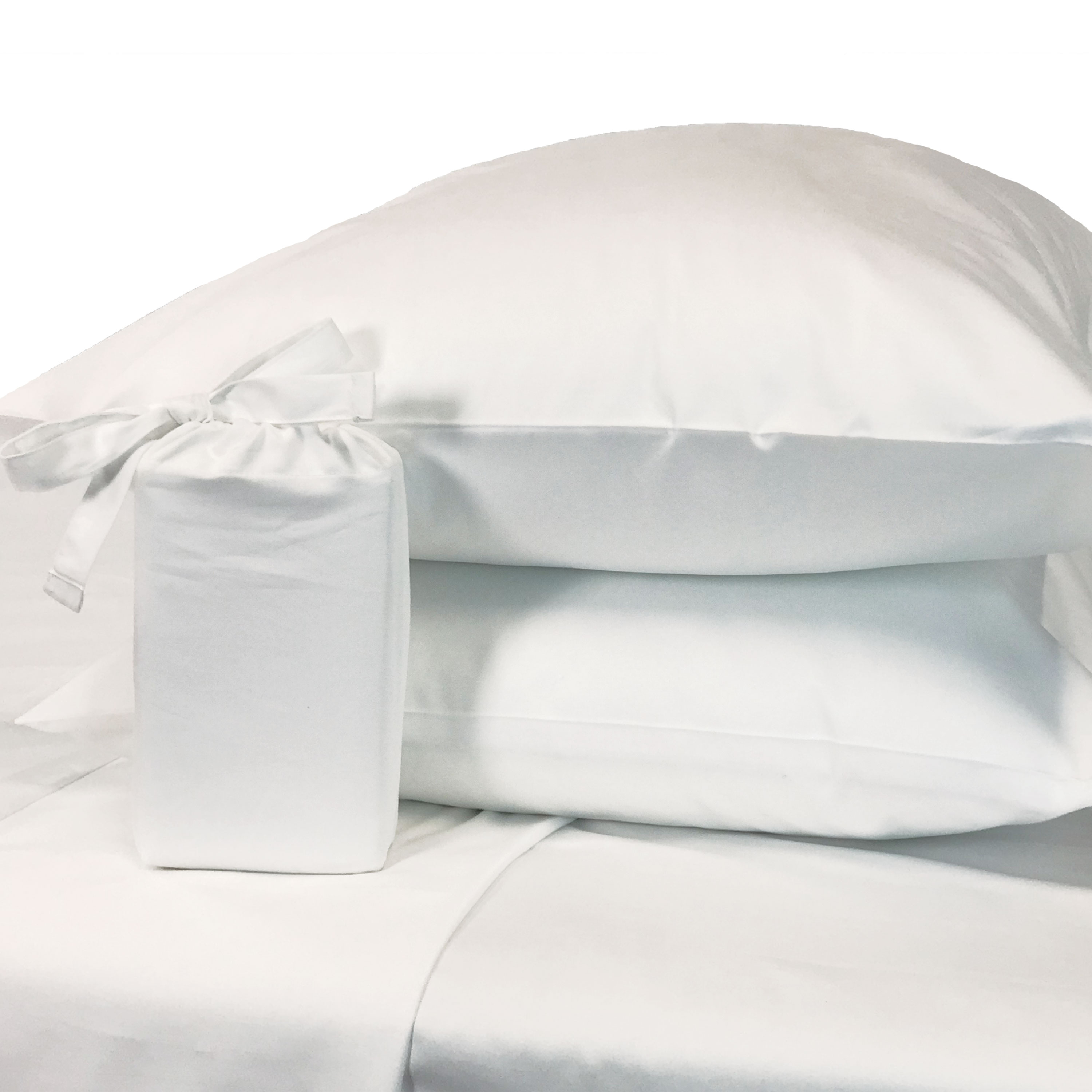 BedVoyage 2-Pack eco-melange by BedVoyage Snow King Cotton Viscose Blend Pillow Case in White | 11021701
