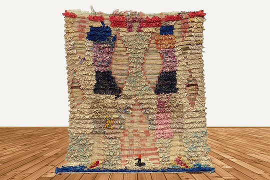 4x3 Moroccan Woven Rug, Berber Vintage Area Rug