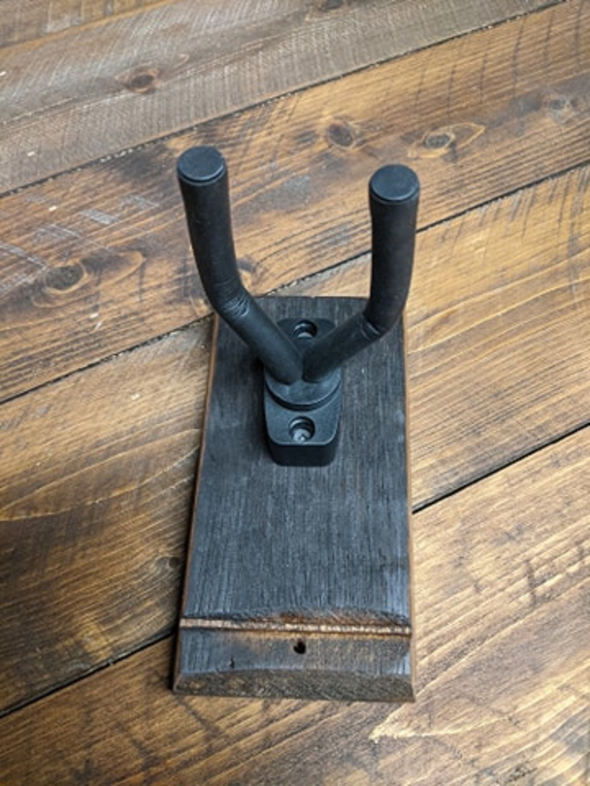 Vertical Whiskey Barrel Guitar Hanger| Recycled Unique Gift For The Musician in Your Life