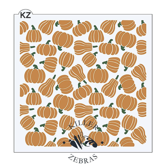 Fast Shipping Pumpkins 2 Part Stencil, Cookie Fall Thanksgiving Pumpkin Cookies