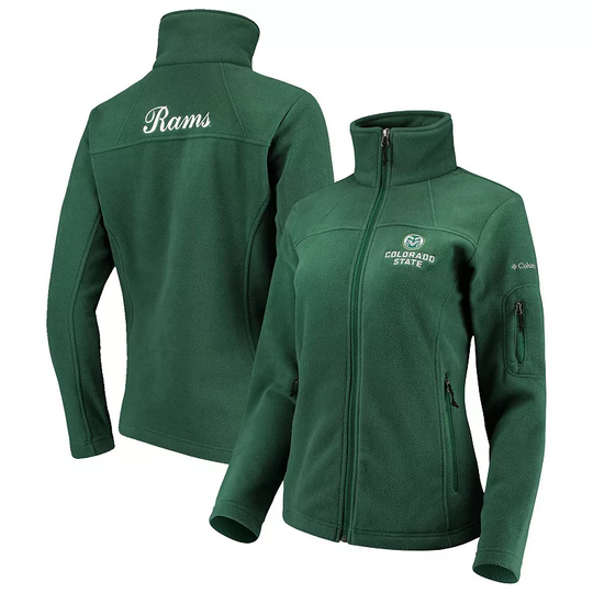 Women's Columbia Green Colorado State Rams Team Give & Go Full-Zip Jacket, Size: Small, CST Green
