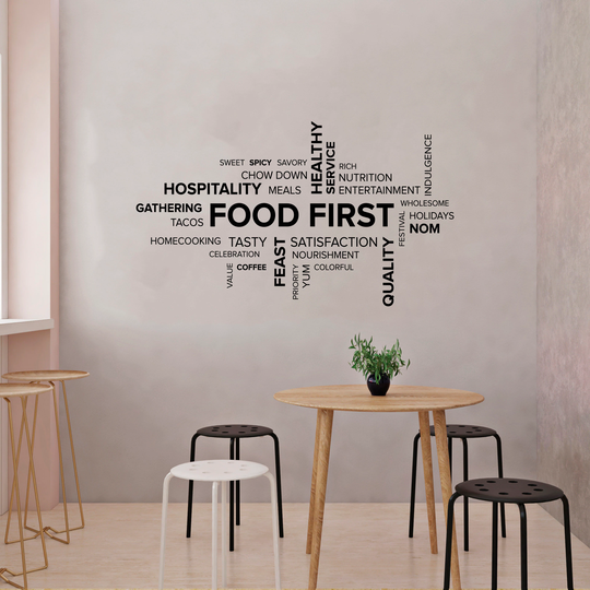 Wall Decal For Restaurant Food Decoration Sg 1658
