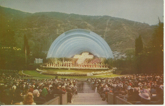 Vintage California Easter At The Hollywood Bowl Postcard