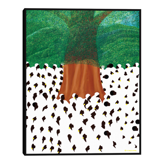 The Sacred Mapou Tree By Synthia SAINT JAMES Canvas Wall Art: Green/White/Multi - Medium by World Market
