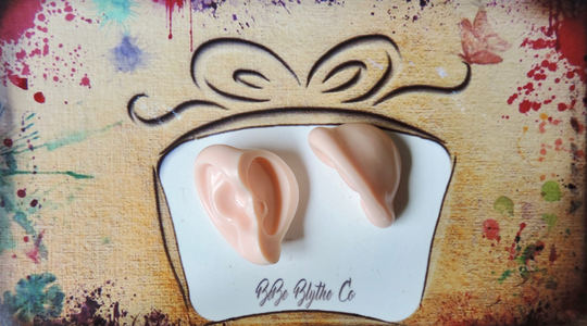 Ears For Blythe, Custom Blythe Doll Ears, A Doll, Bebe Co, Ear