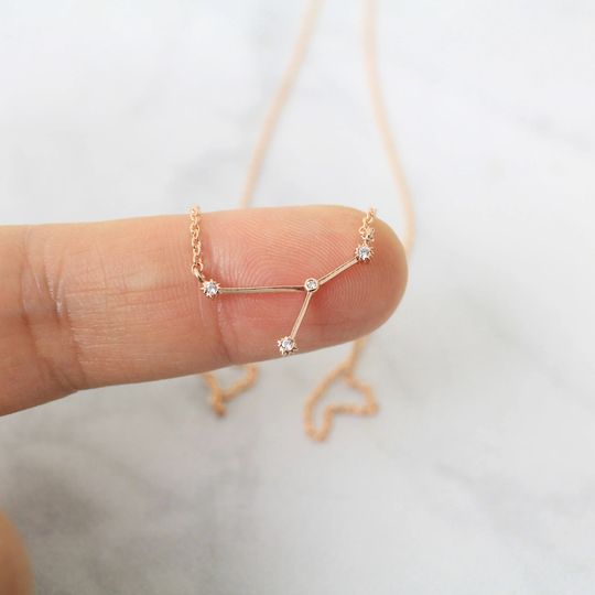 Cancer Necklace, Zodiac Jewelry, Celestial Jewelry, Constellation Necklace, June Birthday Gift, July Gift, Bridesmaid Gift