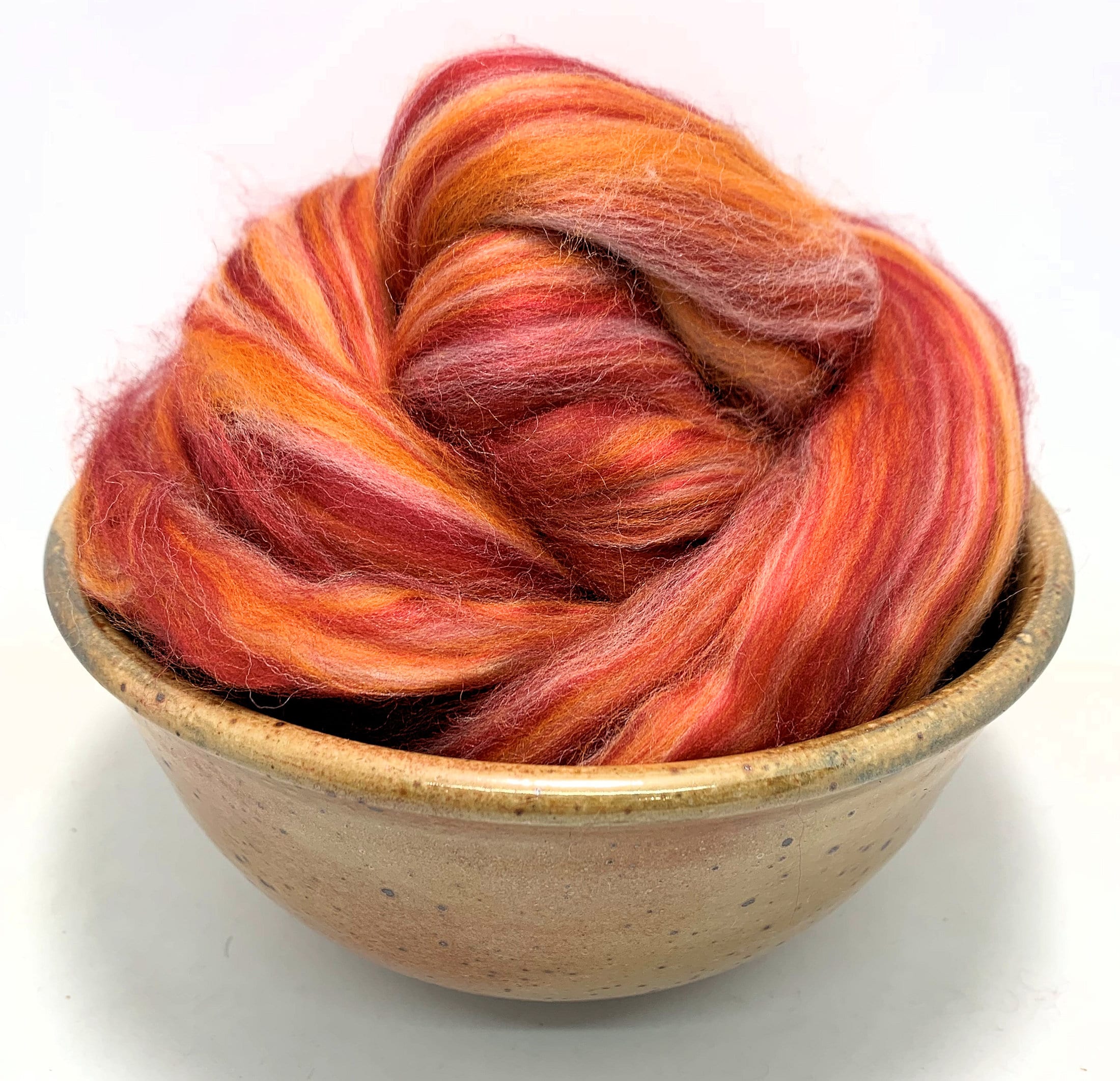 Bonnie - Beautiful Blend Spinning Roving Felting Top Merino Wool & Bamboo 1 Oz
