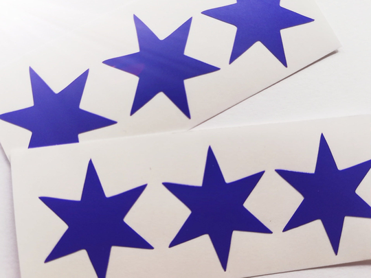 20 Star Stickers, Decals, Furniture Decor, Nursery Wall Removable Wallpaper, Gold Star Decals