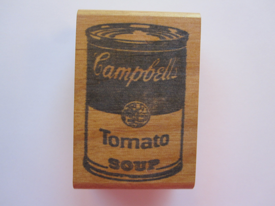 Vintage Rubber Stamp - Campbells Tomato Soup Can Susan's Delusions Susan Kinsey 1991 Sc03