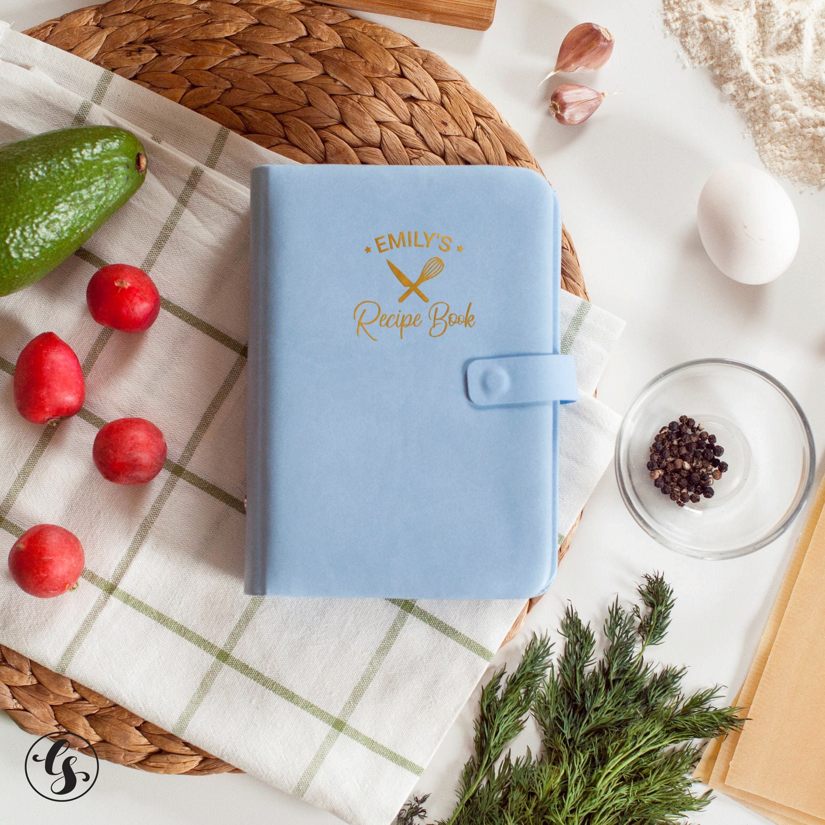 Personalized Recipe Book Binder Blank Journal Gift For Daughter Wife Birthday Gifts Mothers Day