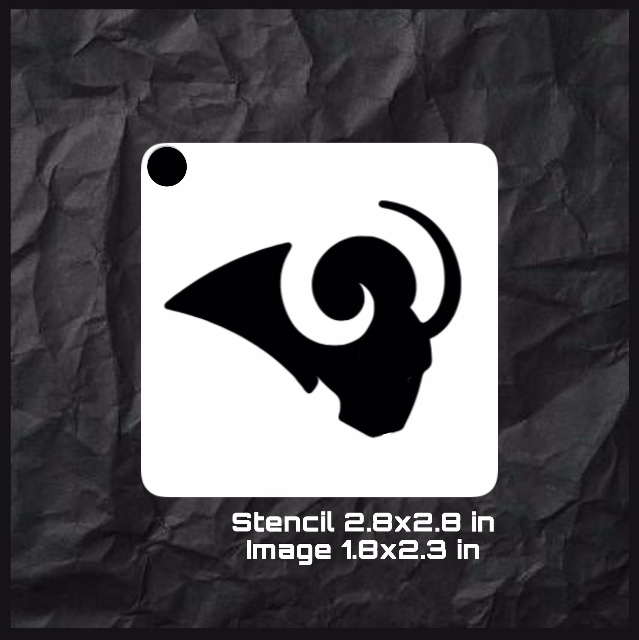 Ram Face Painting Stencil