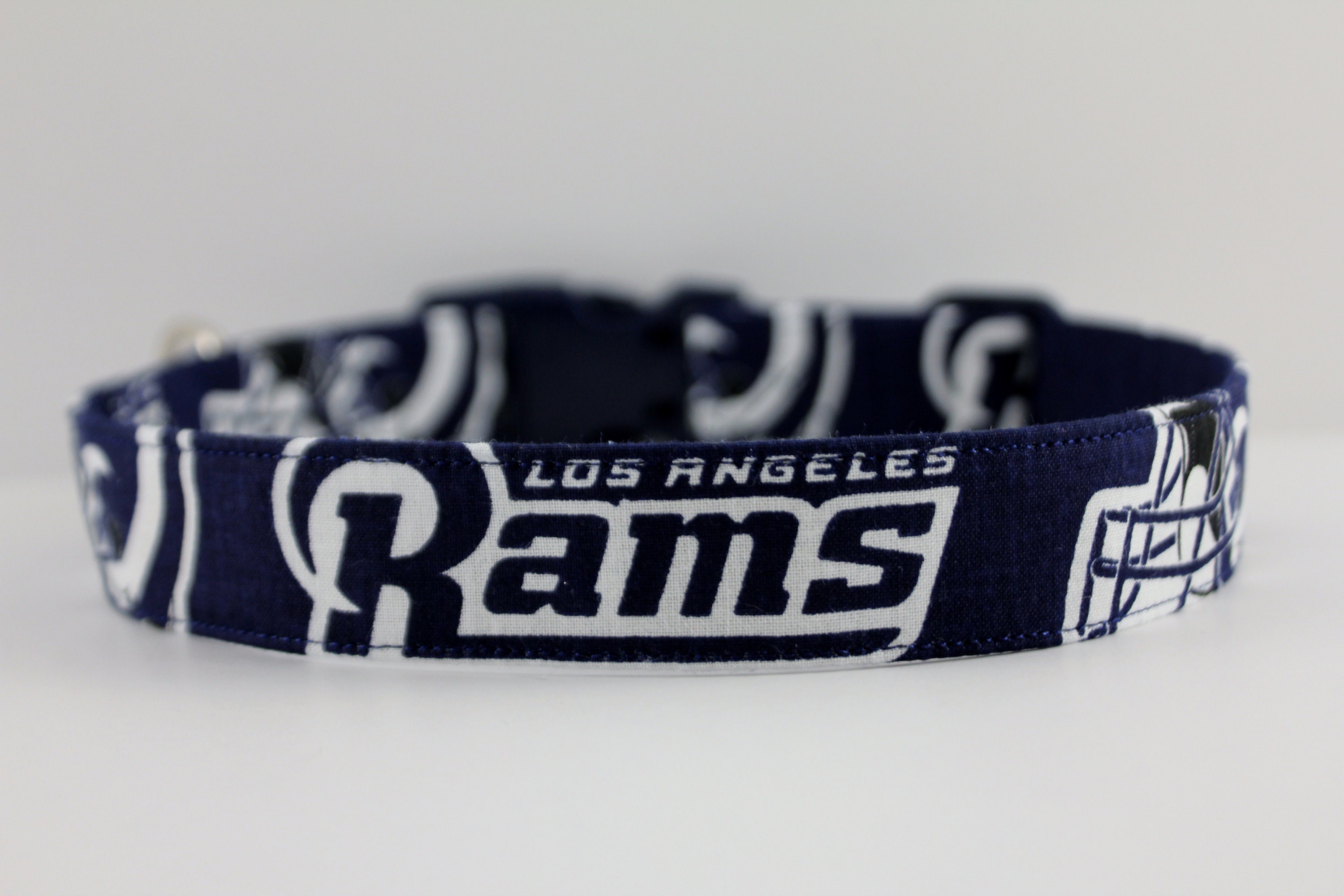 Nfl Los Angeles Rams Collar, Dog Personalized Embroidered Custom Collar