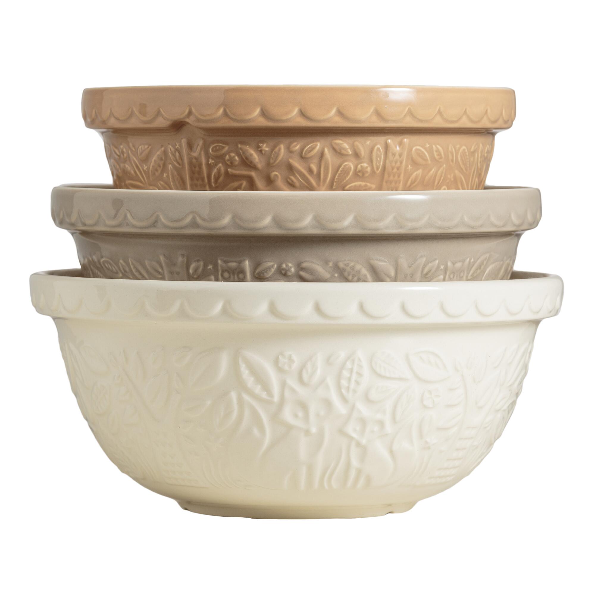 Mason Cash In the Forest Mixing Bowls 3 Piece Set: White by World Market