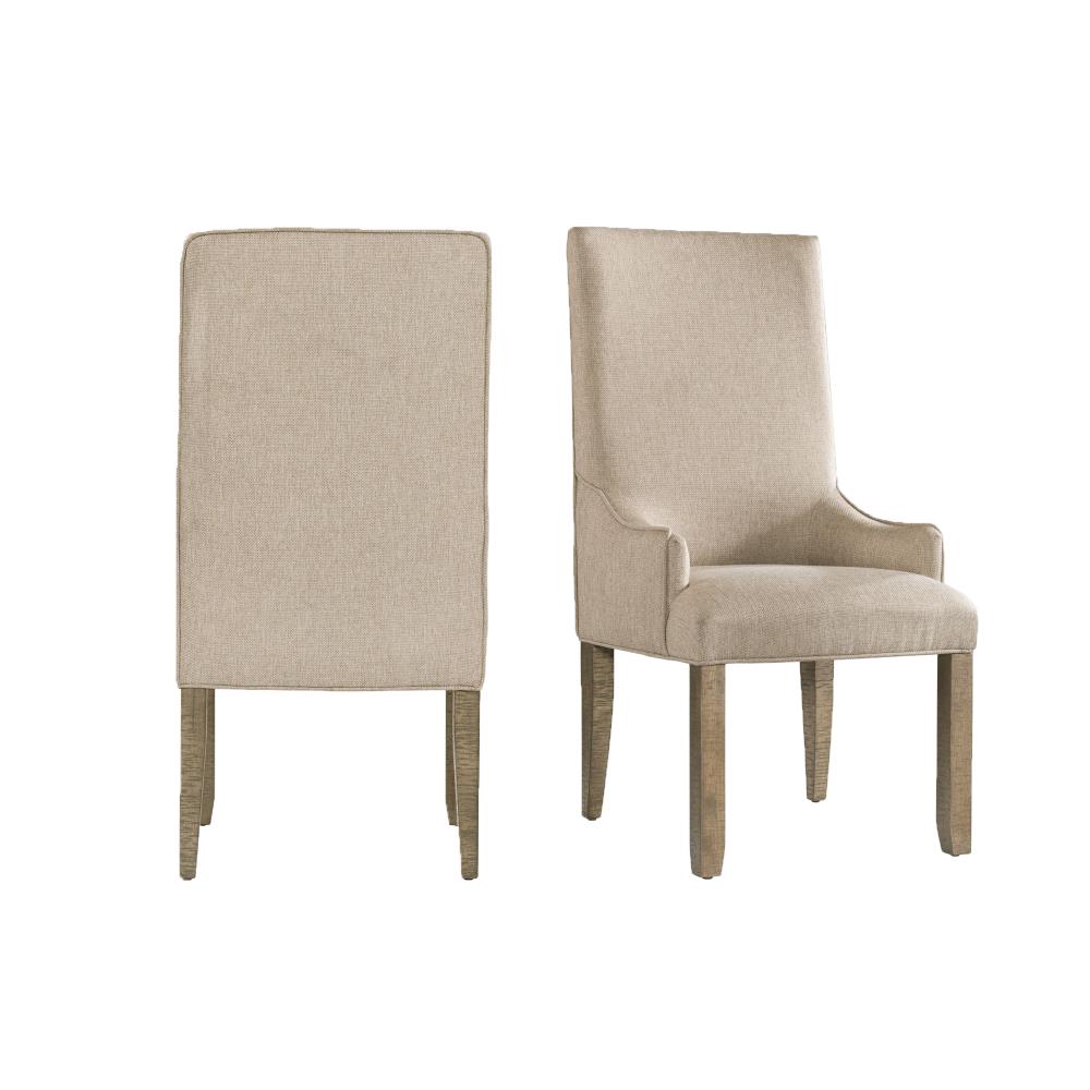 Picket House Furnishings Stanford Polyester Blend Upholstered Side Chair (Wood Frame) in White | DST300PC