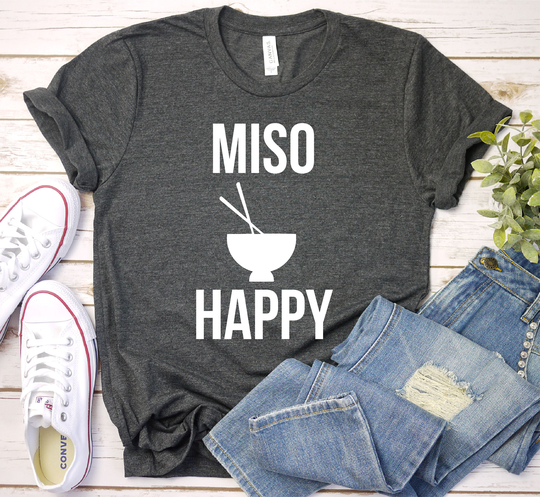 Noodle Lover Gifts, Miso Soup Shirt, Cute Japanese Ramen T-Shirt, Cute, Premium Mens Womens Unisex Shirt