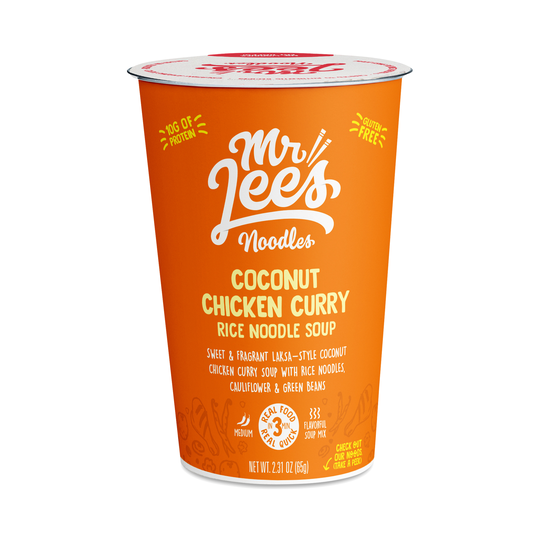 Mr Lee's Noodles Rice Noodle Soup, Coconut Chicken Curry 2.31 oz container