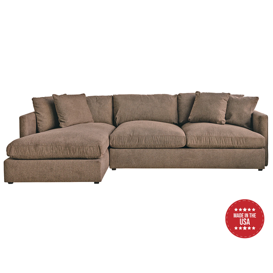 Picket House Furnishings Maddox Modern Brown Polyester/Blend Sectional | 149.ARCOA.LF2PC