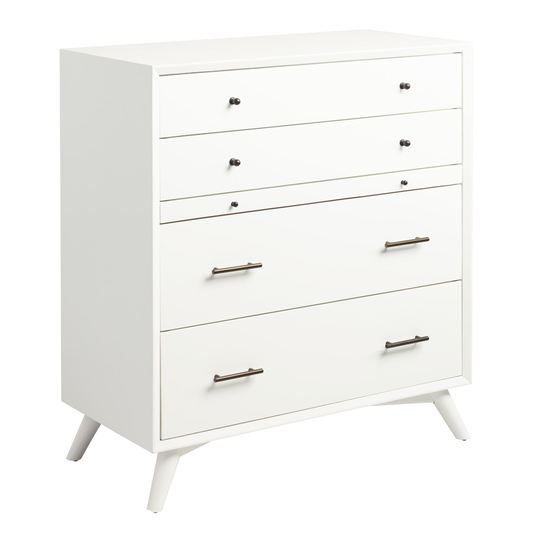 White Wood Brewton Dresser with Pullout Tray by World Market