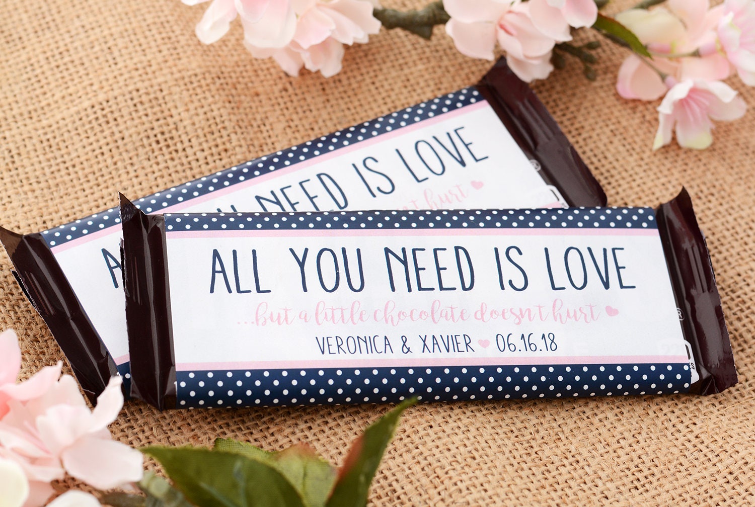 Wedding Candy Wrappers - 25 Chocolate Bar Wrappers Labels Custom Stickers For Weddings Love Is Sweet