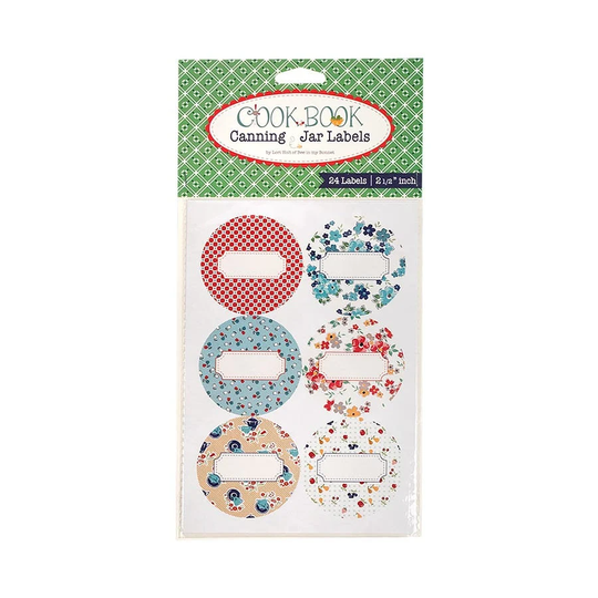Lori Holt Cook Book Canning Jar Labels, Country Themed Quilting Fabric Great Gift Idea, Mason
