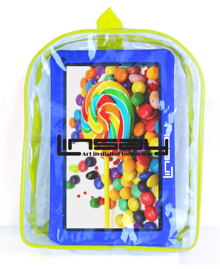 LINSAY 10-in Wi-fi Only Android 11 Tablet with Accessories with Case Included;; | F10XHDKIDSBAGB