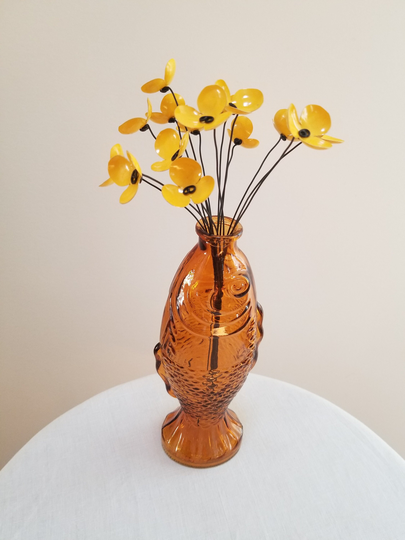 Bright Yellow Bouquet Of Forever Blooming Flowers Free Shipping in Usa