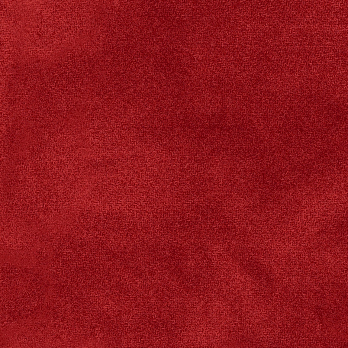 Flannel "Colorwash Woolies' Textured Deep Red "Tomato Soup Red' By The Yard & Half-Yard - 100% Cotton Maywood Studios
