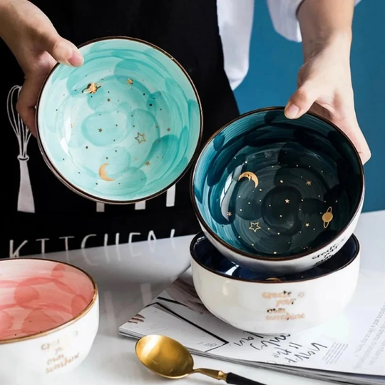 Cute Ceramic Breakfast Salad Bowl