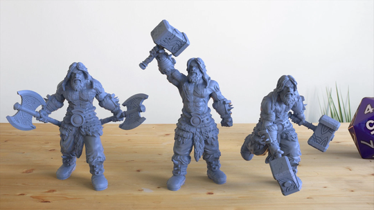 storm Heralds - Three Viking Barbarian Figures For D&d, Pathfinder & Other Rpg's The Master Forge