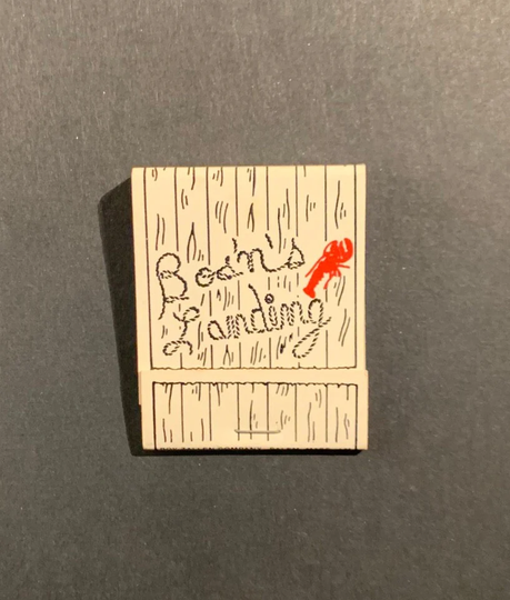 Vintage Matchbook, Bosns Landing, Seafood, Restaurant, York, Maine, with 20 Match Sticks, Free Ship in Usa